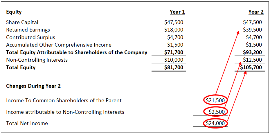 Noncontrolling Interest Balance Sheet