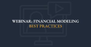 financial modeling best practices​